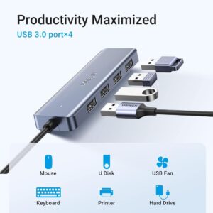adaptador ugreen 10 en 1 hub usb tipo c
