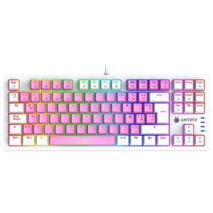 TECLADO MECANICO ANTRYX MK840 ROSADO COD 3090