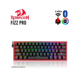 TECLADO MECANICO INALAMBRICO REDRAGON FIZZ PRO K616-RGB NEGRO COD 8042
